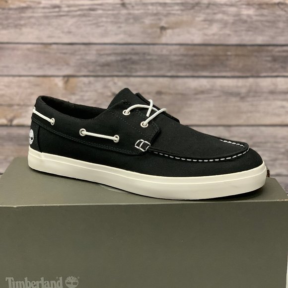 timberland canvas boat shoes